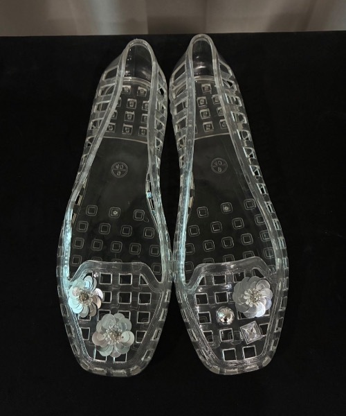 Birthday room（バースデイルーム）の「ジェリーシューズ/Jelly shoes（サンダル・レディース・ブラック/シルバー/クリア・SMALL/LARGE/MEDIUM）」の4枚目の写真