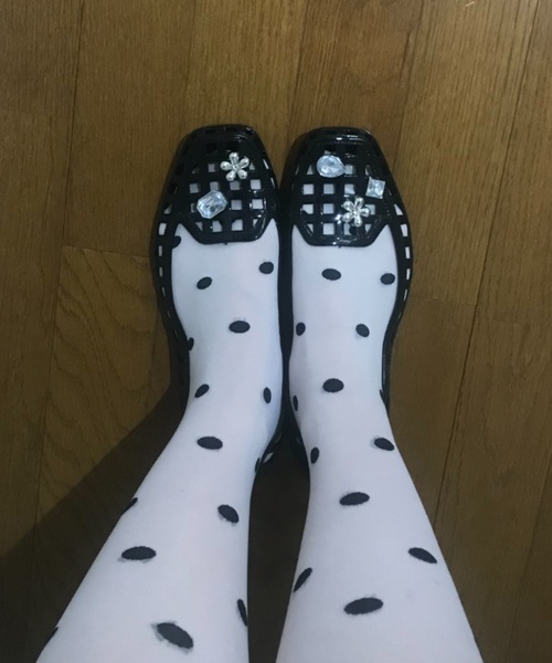Birthday room（バースデイルーム）の「ジェリーシューズ/Jelly shoes（サンダル・レディース・ブラック/シルバー/クリア・SMALL/LARGE/MEDIUM）」の10枚目の写真