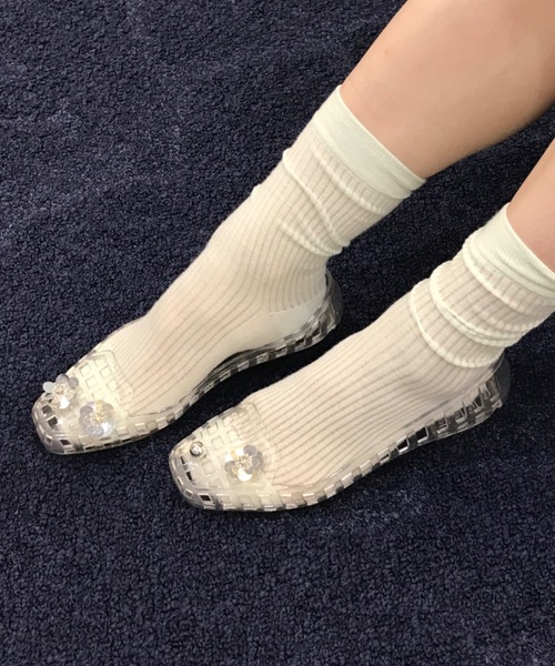 Birthday room(バースデイルーム)の「ジェリーシューズ/Jelly shoes(サンダル・レディース・ブラック/シルバー/クリア・SMALL/LARGE/MEDIUM)」の11枚目の写真