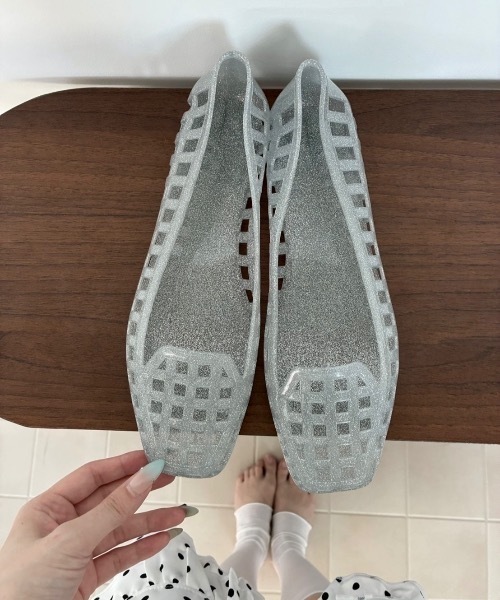 Birthday room(バースデイルーム)の「ジェリーシューズ/Jelly shoes(サンダル・レディース・ブラック/シルバー/クリア・SMALL/LARGE/MEDIUM)」の12枚目の写真