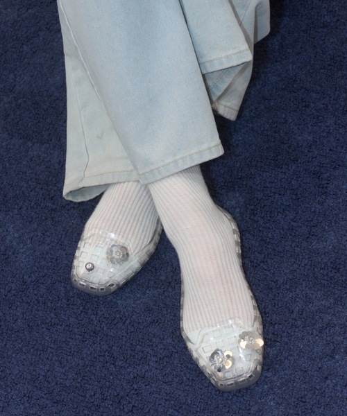 Birthday room(バースデイルーム)の「ジェリーシューズ/Jelly shoes(サンダル・レディース・ブラック/シルバー/クリア・SMALL/LARGE/MEDIUM)」の16枚目の写真