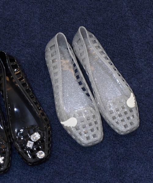 Birthday room(バースデイルーム)の「ジェリーシューズ/Jelly shoes(サンダル・レディース・ブラック/シルバー/クリア・SMALL/LARGE/MEDIUM)」の14枚目の写真