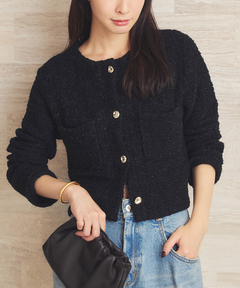collarless short jacket coat / カラーレスショートジャケットコート