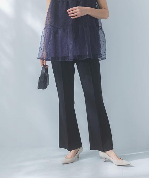 URBAN RESEARCH ROSSO WOMEN(アーバンリサーチ ロッソ)の「トリコットリブストレッチフレアパンツ(その他パンツ・レディース・ブラック・38/36)」の17枚目の写真