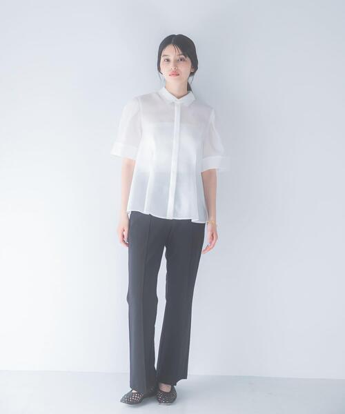 URBAN RESEARCH ROSSO WOMEN(アーバンリサーチ ロッソ)の「トリコットリブストレッチフレアパンツ(その他パンツ・レディース・ブラック・38/36)」の12枚目の写真