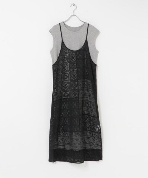 ITEMS URBANRESEARCH(アイテムズ アーバンリサーチ)の「インナー付きレースキャミワンピース(ワンピース・レディース・ブラウン/オフホワイト/ブラック・FREE)」の12枚目の写真