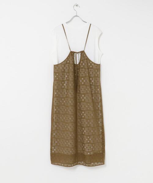 ITEMS URBANRESEARCH(アイテムズ アーバンリサーチ)の「インナー付きレースキャミワンピース(ワンピース・レディース・ブラウン/オフホワイト/ブラック・FREE)」の7枚目の写真