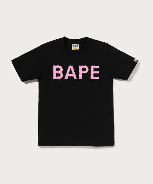 A BATHING APE(アベイシングエイプ)の「CRYSTAL STONE BAPE LOGO TEE(Tシャツ/カットソー・レディース・ブラック/ホワイト・SMALL/X-SMALL/MEDIUM)」の2枚目の写真