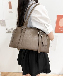 WEGO/【26年春夏新作】リップチャーム付キボストンバッグ