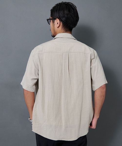 BENUSTA(ベヌスタ)の「『BENUSTA/ベヌスタ』半袖シャツ【GC】(シャツ/ブラウス・メンズ・ネイビー/グリーン・L/M)」の5枚目の写真