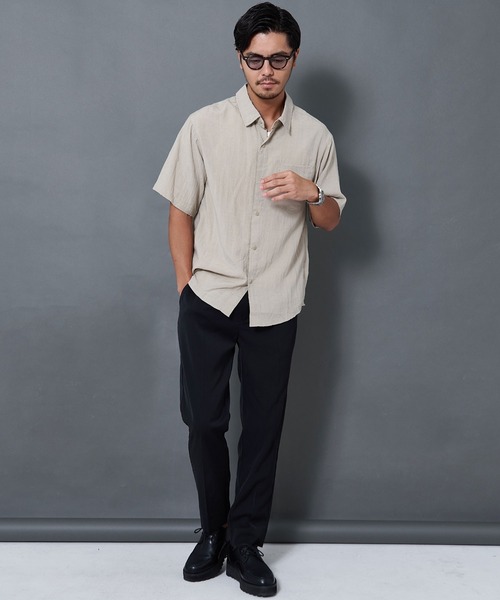 BENUSTA(ベヌスタ)の「『BENUSTA/ベヌスタ』半袖シャツ【GC】(シャツ/ブラウス・メンズ・ネイビー/グリーン・L/M)」の6枚目の写真