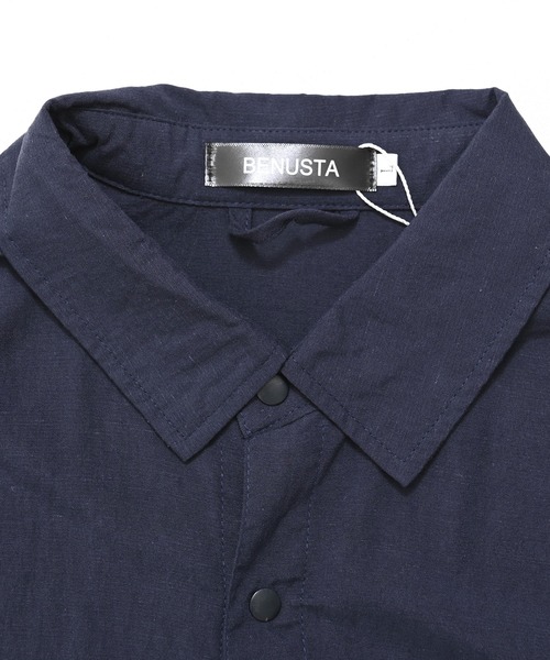BENUSTA(ベヌスタ)の「『BENUSTA/ベヌスタ』半袖シャツ【GC】(シャツ/ブラウス・メンズ・ネイビー/グリーン・L/M)」の11枚目の写真