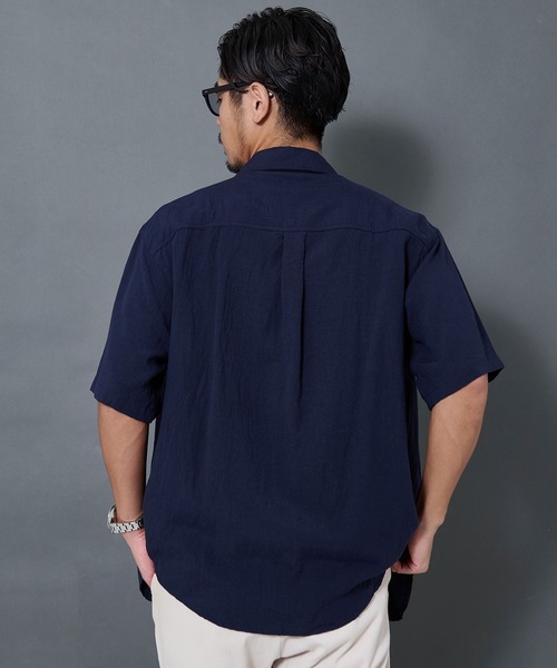 BENUSTA(ベヌスタ)の「『BENUSTA/ベヌスタ』半袖シャツ【GC】(シャツ/ブラウス・メンズ・ネイビー/グリーン・L/M)」の9枚目の写真