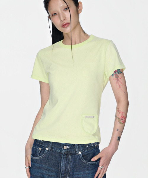 SOHUL(ソフル)の「ポケットT(イエロー)(Tシャツ/カットソー・レディース・その他・FREE)」の1枚目の写真