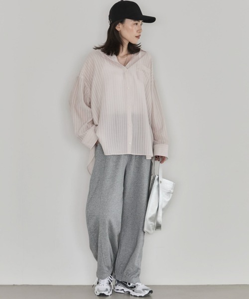 Doux archives(ドゥアルシーヴ)の「マルチwayオーバーシアーシャツ(シャツ/ブラウス・レディース・グレイッシュベージュ/ベージュ/キャメル・FREE)」の9枚目の写真