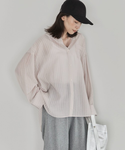 Doux archives(ドゥアルシーヴ)の「マルチwayオーバーシアーシャツ(シャツ/ブラウス・レディース・グレイッシュベージュ/ベージュ/キャメル・FREE)」の12枚目の写真