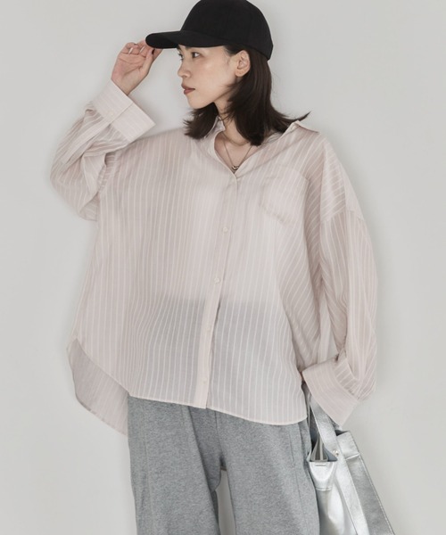 Doux archives(ドゥアルシーヴ)の「マルチwayオーバーシアーシャツ(シャツ/ブラウス・レディース・グレイッシュベージュ/ベージュ/キャメル・FREE)」の16枚目の写真