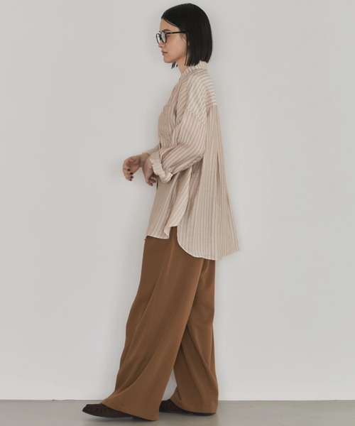 Doux archives(ドゥアルシーヴ)の「マルチwayオーバーシアーシャツ(シャツ/ブラウス・レディース・グレイッシュベージュ/ベージュ/キャメル・FREE)」の22枚目の写真