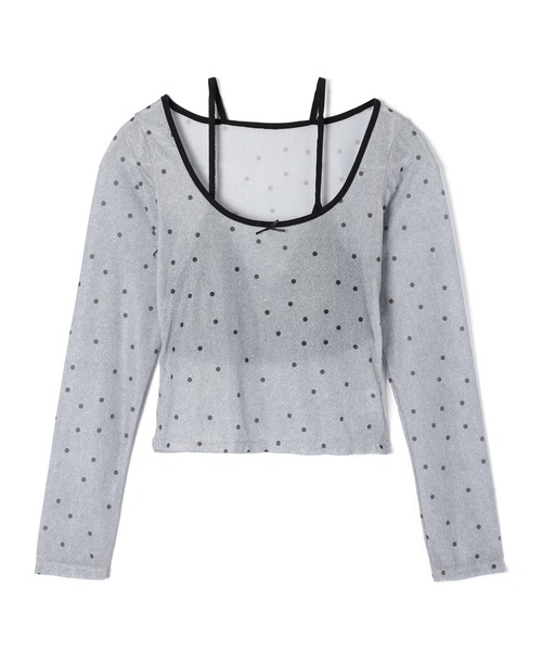M DOLLY（エムドリー）の「Sheer dot remi tops / シアードットレミトップス（その他トップス・レディース・グレー/ベージュ/ブラック・FREE）」の19枚目の写真
