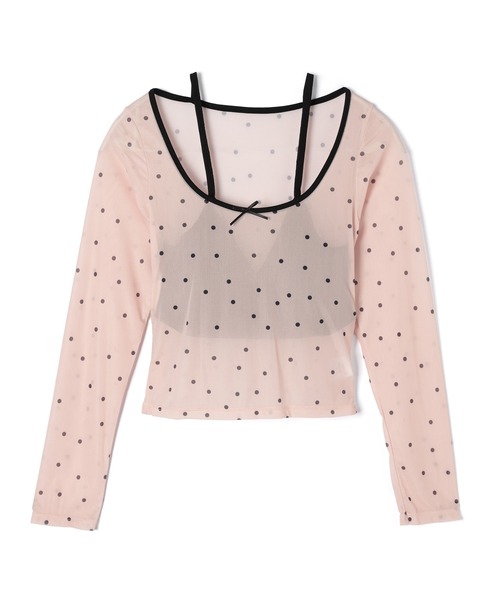 M DOLLY（エムドリー）の「Sheer dot remi tops / シアードットレミトップス（その他トップス・レディース・グレー/ベージュ/ブラック・FREE）」の20枚目の写真