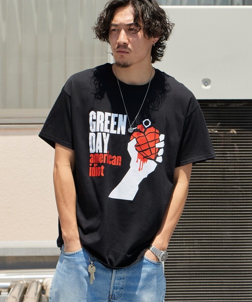 ROOPTOKYO(ループトウキョウ)の「GREEN DAY/グリーン・デイ UNISEX T-SHIRT: AMERICAN IDIOT ユニセックス Tシャツ アメリカン・イディオット バンドTシャツ プリントTシャツ ロック メンズ レディース 秋 秋服 2026年秋冬(Tシャツ/カットソー・メンズ・ブラック・S/M/L/XL)」の1枚目の写真