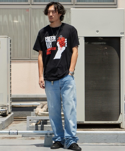 ROOPTOKYO(ループトウキョウ)の「GREEN DAY/グリーン・デイ UNISEX T-SHIRT: AMERICAN IDIOT ユニセックス Tシャツ アメリカン・イディオット バンドTシャツ プリントTシャツ ロック メンズ レディース 秋 秋服 2026年秋冬(Tシャツ/カットソー・メンズ・ブラック・S/M/L/XL)」の6枚目の写真