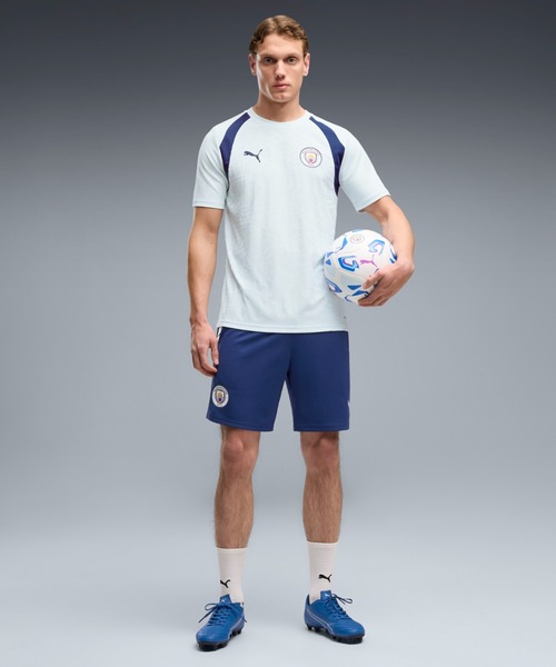 PUMA(プーマ)の「PUMA プーマ メンズ 2026-27 マンチェスターシティ FC トレーニング ショーツ W(その他パンツ・メンズ・ブルー系/ブラック×ピンク・MEDIUM/SMALL/LARGE/X-LARGE)」の2枚目の写真