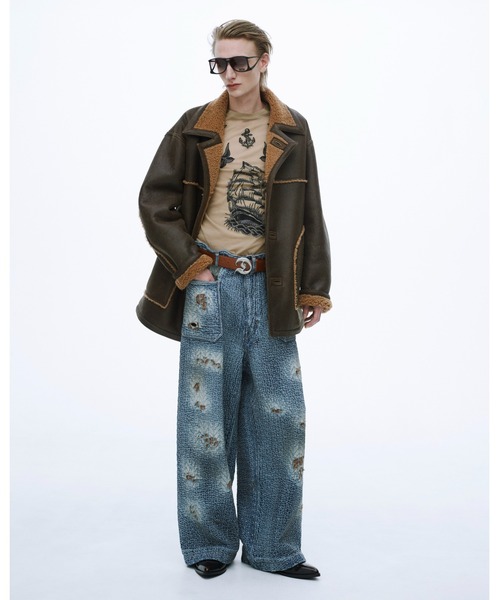 DAIRIKU(ダイリク)の「Tattoo SecondSkinKnit/DAIRIKU(Tシャツ/カットソー・メンズ・ベージュ・MEDIUM)」の3枚目の写真