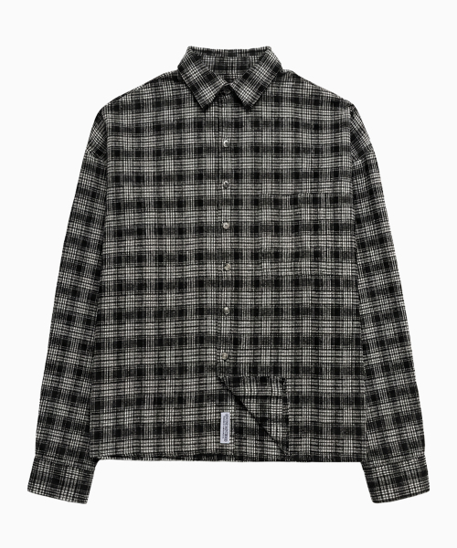SAINTPAIN(セイントペイン)の「SP クロップタータンチェックシャツ ホワイト(シャツ/ブラウス・レディース・その他・MEDIUM/LARGE)」の1枚目の写真