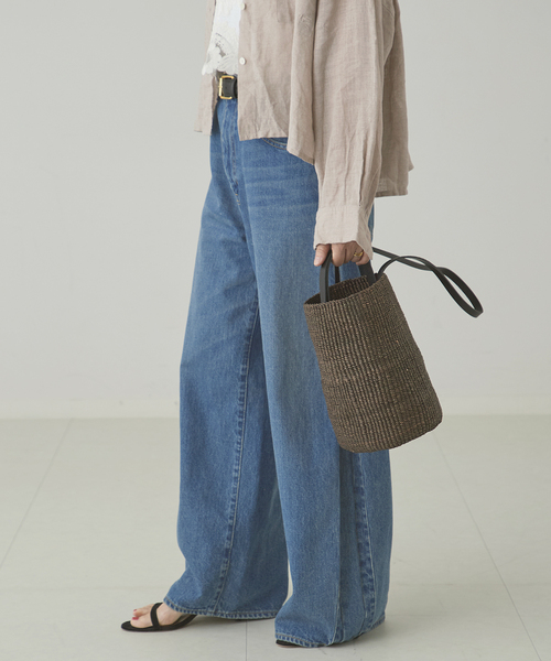 journal standard L'essage(ジャーナルスタンダードレサージュ)の「《追加》サイドタックデニムパンツ(デニムパンツ・レディース・ブルー・38/36)」の5枚目の写真