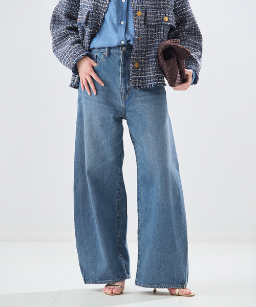 journal standard L'essage(ジャーナルスタンダードレサージュ)の「《追加》サイドタックデニムパンツ(デニムパンツ・レディース・ブルー・38/36)」の9枚目の写真