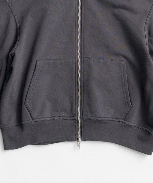 PRANK PROJECT(プランクプロジェクト)の「【2026Autumn Pre-Order】パワーショルダージップフーディー / Power Shoulder Zip Hoodie(パーカー・レディース・チャコールグレー/ライトグレー/ボルドー・FREE)」の17枚目の写真