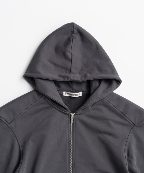 PRANK PROJECT(プランクプロジェクト)の「【2026Autumn Pre-Order】パワーショルダージップフーディー / Power Shoulder Zip Hoodie(パーカー・レディース・チャコールグレー/ライトグレー/ボルドー・FREE)」の14枚目の写真