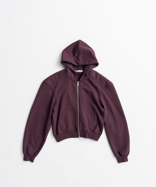 PRANK PROJECT(プランクプロジェクト)の「【2026Autumn Pre-Order】パワーショルダージップフーディー / Power Shoulder Zip Hoodie(パーカー・レディース・チャコールグレー/ライトグレー/ボルドー・FREE)」の11枚目の写真