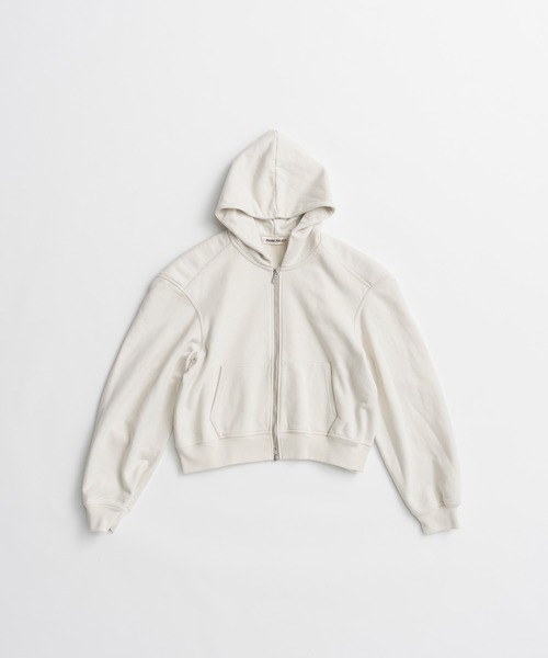 PRANK PROJECT(プランクプロジェクト)の「【2026Autumn Pre-Order】パワーショルダージップフーディー / Power Shoulder Zip Hoodie(パーカー・レディース・チャコールグレー/ライトグレー/ボルドー・FREE)」の12枚目の写真