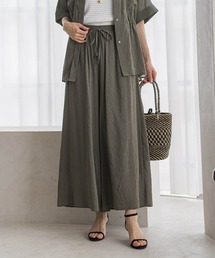 la.f… | 【SETUP対応】リネンライクシアーボイルワイドパンツ(その他パンツ)