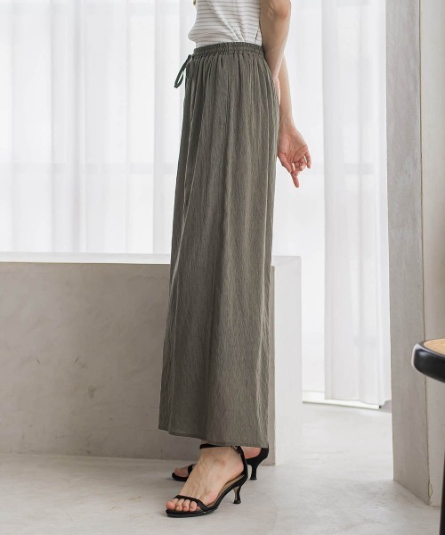 la.f…(ラエフ)の「【SETUP対応】リネンライクシアーボイルワイドパンツ(その他パンツ・レディース・ブラック/カーキ・9号/7号)」の14枚目の写真