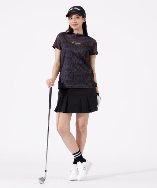 New Balance Golf（ニューバランスゴルフ）の「【new balance golf】【直営店舗限定】ショートスリーブ モックネック プルオーバー (WOMENS)（Tシャツ/カットソー・レディース・カーキオリーブ/ブラック・SMALL/LARGE/X-LARGE/MEDIUM）」の4枚目の写真