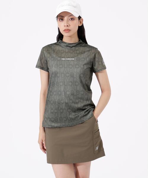New Balance Golf（ニューバランスゴルフ）の「【new balance golf】【直営店舗限定】ショートスリーブ モックネック プルオーバー (WOMENS)（Tシャツ/カットソー・レディース・カーキオリーブ/ブラック・SMALL/LARGE/X-LARGE/MEDIUM）」の9枚目の写真
