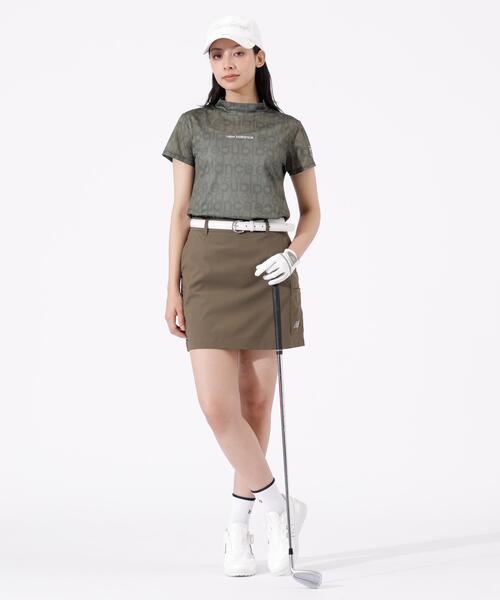 New Balance Golf（ニューバランスゴルフ）の「【new balance golf】【直営店舗限定】ショートスリーブ モックネック プルオーバー (WOMENS)（Tシャツ/カットソー・レディース・カーキオリーブ/ブラック・SMALL/LARGE/X-LARGE/MEDIUM）」の11枚目の写真