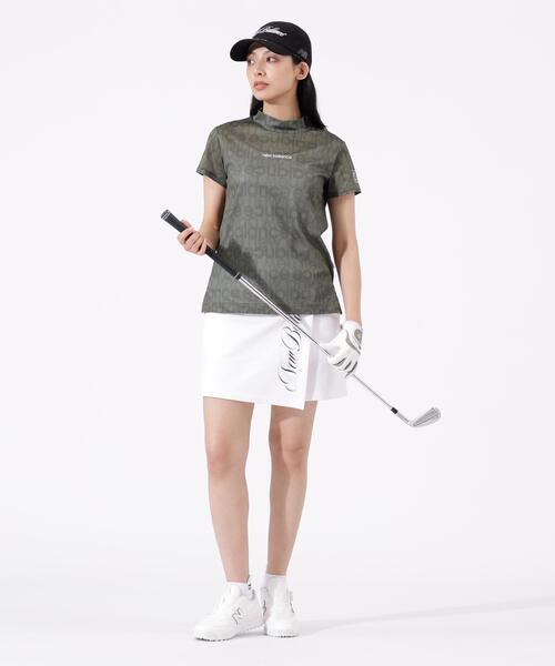 New Balance Golf（ニューバランスゴルフ）の「【new balance golf】【直営店舗限定】ショートスリーブ モックネック プルオーバー (WOMENS)（Tシャツ/カットソー・レディース・カーキオリーブ/ブラック・SMALL/LARGE/X-LARGE/MEDIUM）」の12枚目の写真