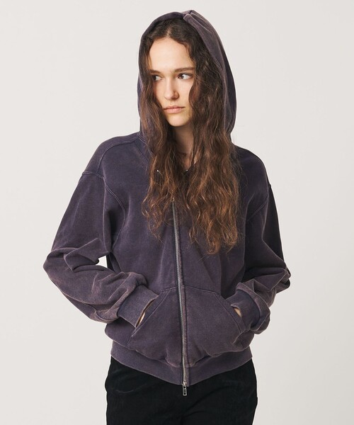 ATTISESSION（アティセッション）の「＜ATTISESSION＞ヴィンテージライク スウェット ジップフーディー（パーカー・レディース・グレー系・FREE）」の13枚目の写真