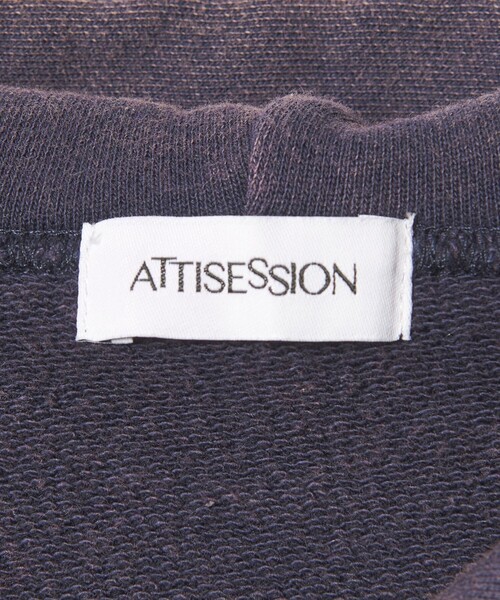 ATTISESSION（アティセッション）の「＜ATTISESSION＞ヴィンテージライク スウェット ジップフーディー（パーカー・レディース・グレー系・FREE）」の3枚目の写真