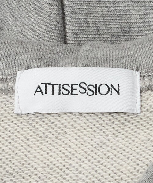 ATTISESSION（アティセッション）の「＜ATTISESSION＞ヴィンテージライク スウェット ジップフーディー（パーカー・レディース・グレー系・FREE）」の11枚目の写真
