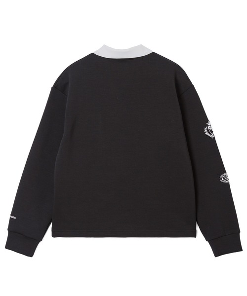 X-girl（エックスガール）の「MIXED FONT LOGO GAME SHIRT（スウェット・レディース・アッシュ/ネイビー/ブラック・S/M）」の11枚目の写真