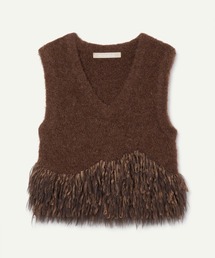 【leinwande】26AW新作 Alpaca Fringe Vest / アルパカフリンジベスト
