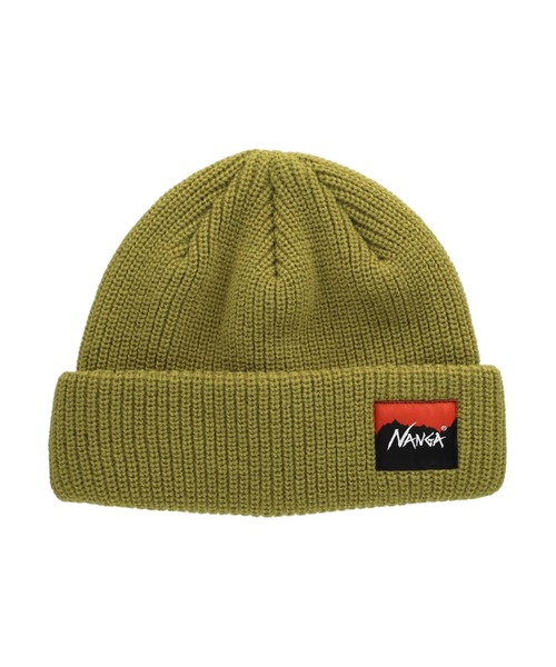 NANGA(ナンガ)の「NANGA/ナンガ BOX LOGO BULKY BEANIE バルキービーニー ニット帽 ワッチ メンズ レディース 2026年 秋 秋服 冬 冬服(ニットキャップ/ビーニー・メンズ・ブラック/グレー/ベージュ/マスタード・FREE)」の4枚目の写真