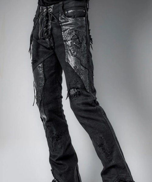 14th Addiction(フォーティーンスアディクション)の「14th Addiction/フォーティーンスアディクション/OUTRIDER LACE 02(その他パンツ・メンズ・ブラック・29/30/31)」の1枚目の写真
