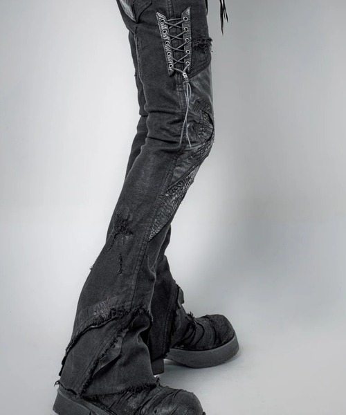 14th Addiction(フォーティーンスアディクション)の「14th Addiction/フォーティーンスアディクション/OUTRIDER LACE 02(その他パンツ・メンズ・ブラック・29/30/31)」の3枚目の写真