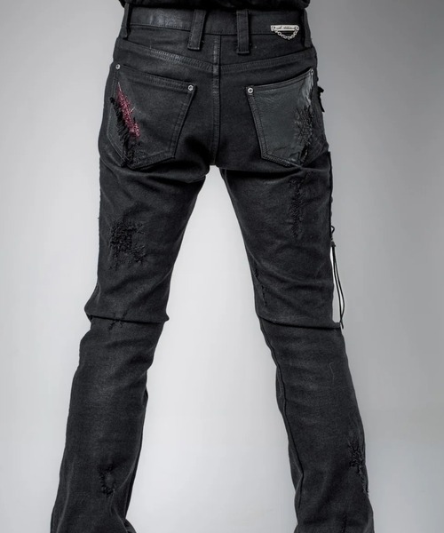 14th Addiction(フォーティーンスアディクション)の「14th Addiction/フォーティーンスアディクション/OUTRIDER LACE 02(その他パンツ・メンズ・ブラック・29/30/31)」の4枚目の写真